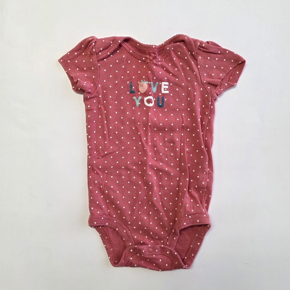 Carter's Strawberry Love Polka Dot Bodysuit